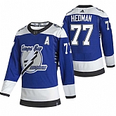 Tampa Bay Lightning 77 Victor Hedman Blue Adidas 2020-21 Reverse Retro Alternate Jersey Dzhi,baseball caps,new era cap wholesale,wholesale hats